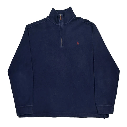 Polo By Ralph Lauren 1/4 Zip - 2XL Navy Cotton