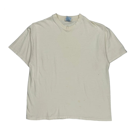 Hanes T-Shirt - XL White Cotton