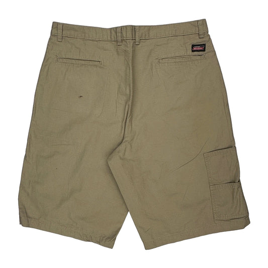 Dickies Cargo Shorts - 36W 11L Khaki Cotton