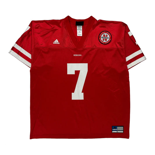 Nebraska Huskers Adidas Football Jersey - XL Red Nylon