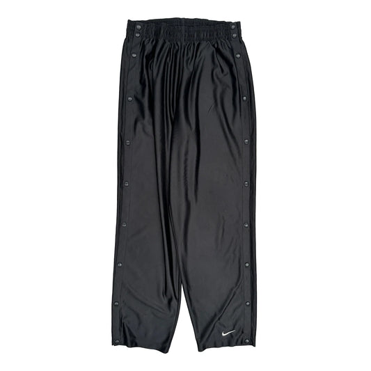 Nike Tear Away Snap Button Tracksuit - Large Black Polyester