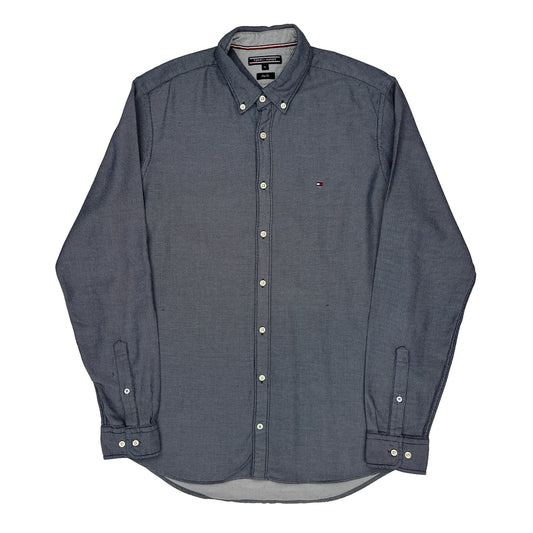 Tommy Hilfiger Slim Fit Shirt - XL Grey Cotton