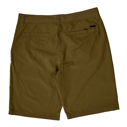 Vintage Quiksilver Chino Shorts - 34″ Waist Khaki Polyester