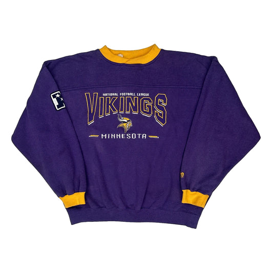 Vintage Minnesota Vikings Lee Sport Nfl Sweatshirt - XL Purple Polyester Blend