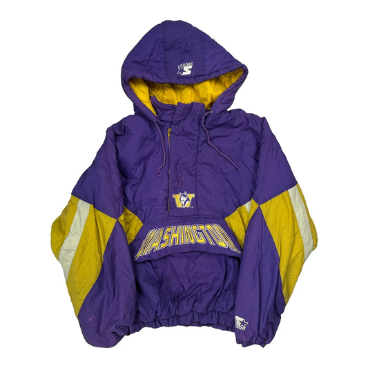 Washington Huskies Starter Spellout Anorak - Large Purple Nylon