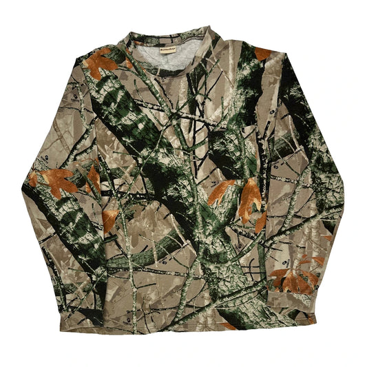Unbranded Camo Long Sleeve T-Shirt - Large Camo Cotton