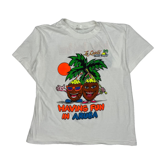 La Quinta Beach Resort Trade Wins Graphic T-Shirt - 2XL Multicoloured Cotton