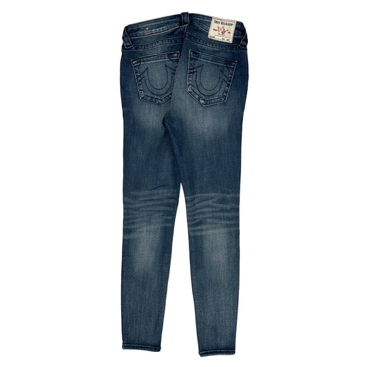 True Religion Skinny Jeans - 28W UK 8 Blue Denim