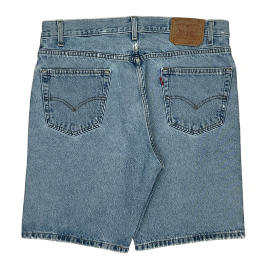 Vintage 505 Levis Denim Shorts - 36W 10L Light Wash Cotton