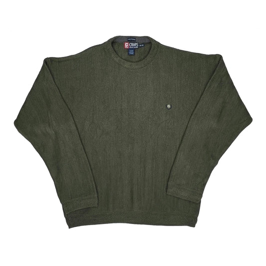 Vintage Chaps Ralph Lauren Jumper - XL Green Cotton