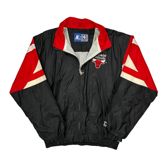Chicago Bulls Chicago Bulls Graphic Windbreaker - 2XL Black Nylon