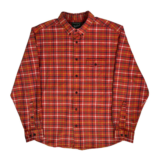 Woolrich Checked Flannel Shirt - XL Red Cotton