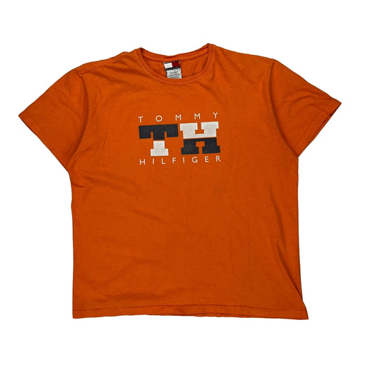 Tommy Hilfiger T-Shirt - Medium Orange Cotton