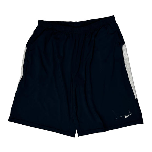 Nike Sport Shorts - Large Navy Polyester Blend