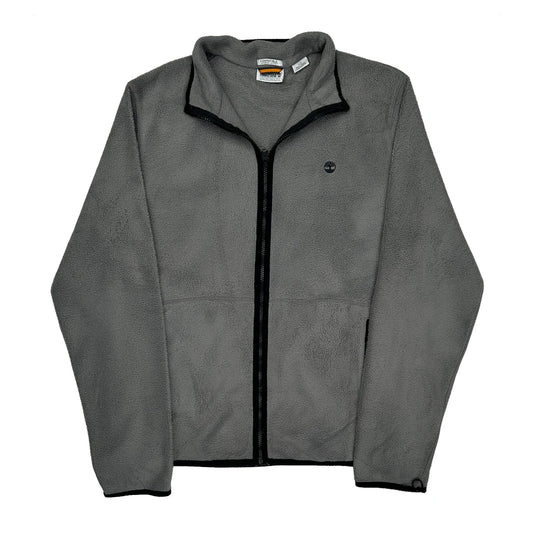 Timberland Fleece Jacket - Large Grey Polyester