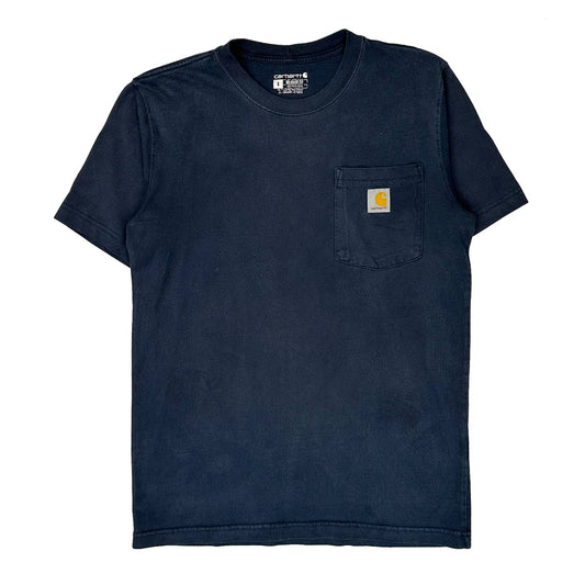 Carhartt T-Shirt - Small Navy Cotton