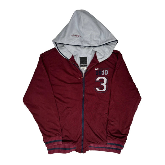 Sean John College Hoodie - XL Burgundy Cotton