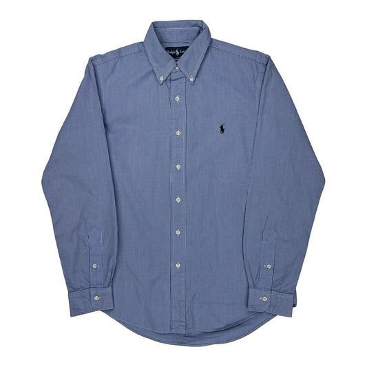 Ralph Lauren Striped Shirt - Medium Blue Cotton