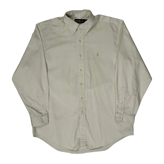 Yarmouth Ralph Lauren Shirt - Large Cream Cotton