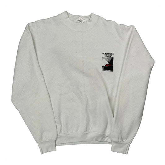 Mt. Washington Auto Road Hillclimb Fruit Of The Loom Graphic Sweatshirt - XL White Cotton