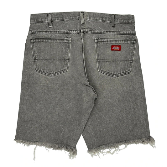 Vintage Dickies Denim Shorts - 36W 10L Grey Cotton