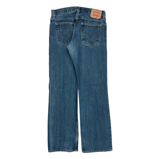 527 Levis Boot Cut Jeans - 34W 34L Blue Cotton
