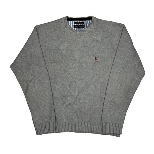 Tommy Hilfiger Jumper - XL Grey Cotton