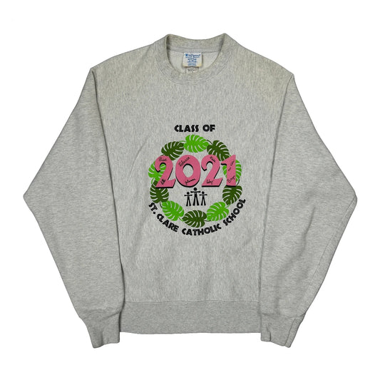 Class Of 2021 Champion Class Of 2021 Sweatshirt - Medium Grey Cotton Blend