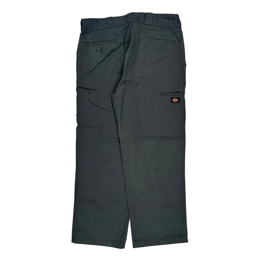 Loose Fit Dickies Double Knee Carpenter Trousers - 36W 29L Black Cotton Blend