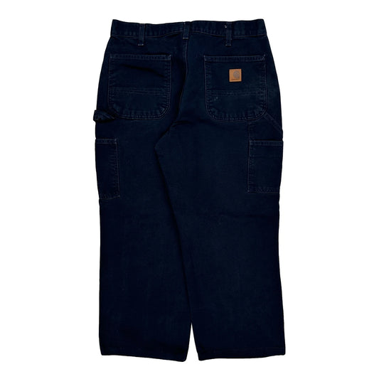 Carhartt B11 Mdt Carpenter Trousers - 32W 26L Black Cotton