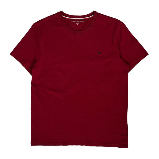 Tommy Hilfiger T-Shirt - Medium Red Cotton