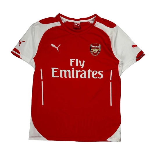 Ozil 2014-15 Arsenal Puma Home Football Shirt - Medium Red Polyester