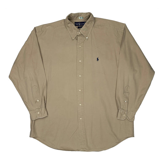Blaire Ralph Lauren Shirt - Large Beige Cotton