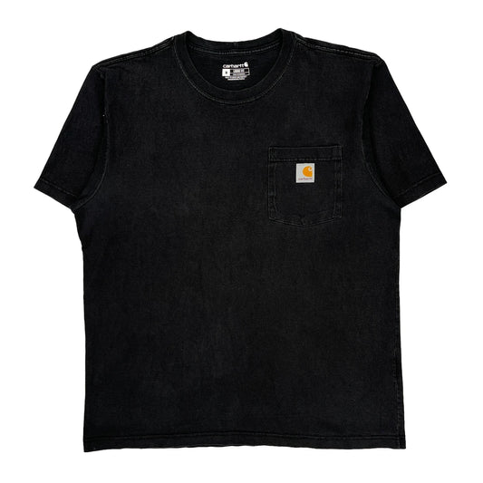 Carhartt T-Shirt - Medium Black Cotton