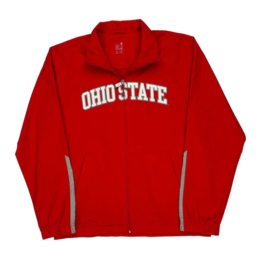 Vintage Ohio State Nike College Windbreaker - Medium Red Polyester