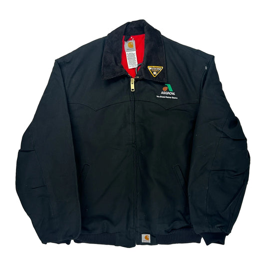 Carhartt Santa Fe Bomber Jacket - XL Black Cotton
