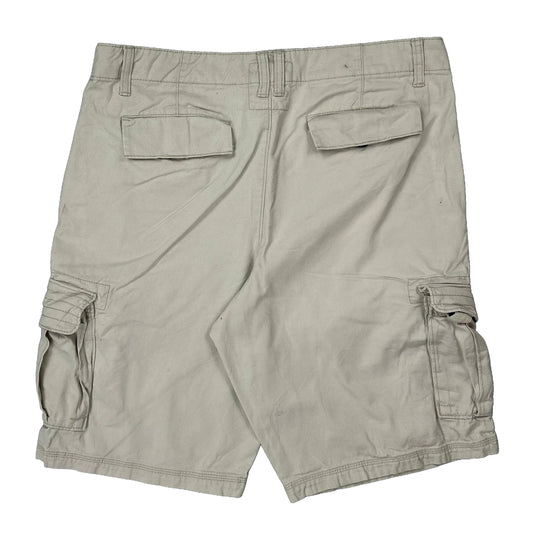 Urban Pipeline Cargo Shorts - 34W 11L Beige Cotton