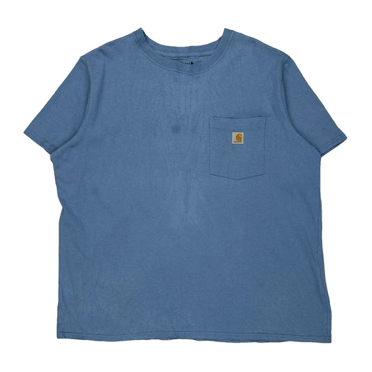 Carhartt T-Shirt - 2XL Blue Cotton