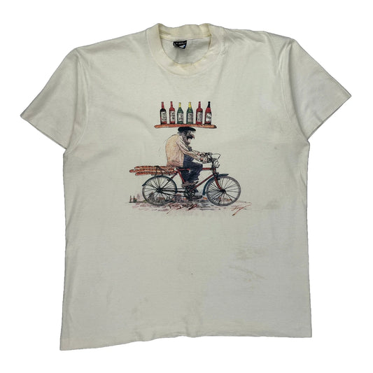 Screen Stars Single Stitch T-Shirt - XL Cream Cotton