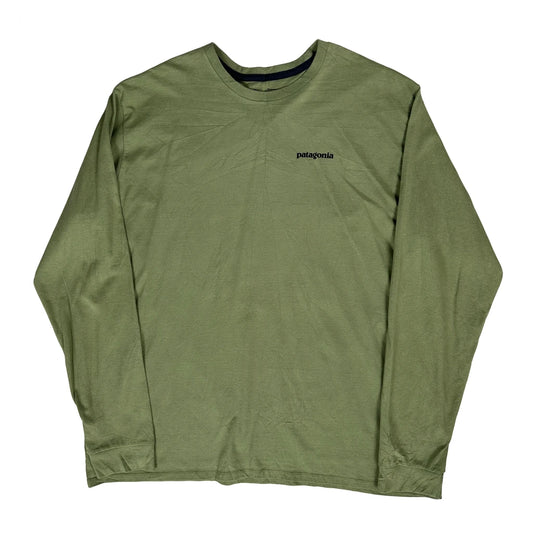 Breckenridge, Co Patagonia Graphic Long Sleeve T-Shirt - 2XL Green Cotton Blend
