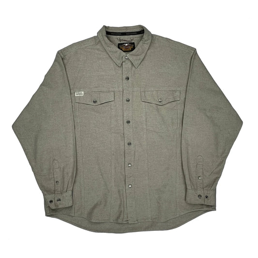 Harley Davidson Shirt - 2XL Grey Cotton