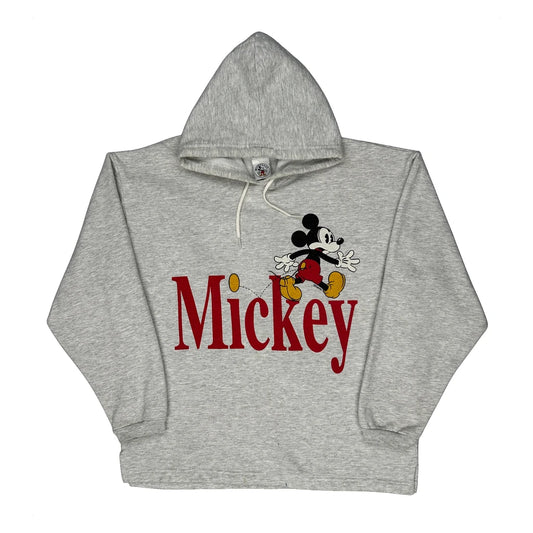 Vintage Mickey & Co. Cartoon Hoodie - Medium Grey Cotton