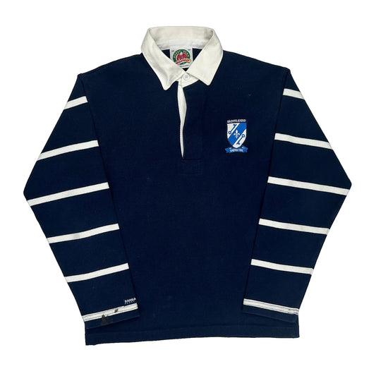 Saint Anne'S School Barbarian Striped Rugby Shirt - XS Navy Cotton