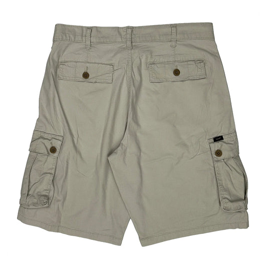 Lee Cargo Shorts - 34W 9L Beige Cotton