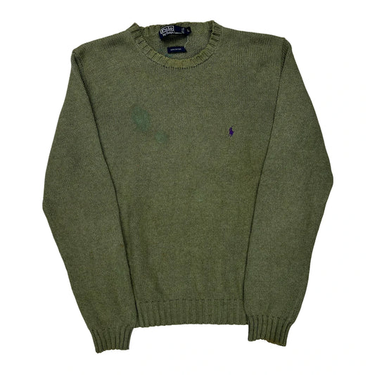 Polo By Ralph Lauren Jumper - Large Green Cotton