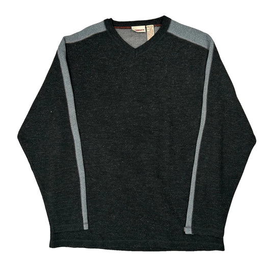 Quiksilver Jumper - 2XL Black Cotton Blend