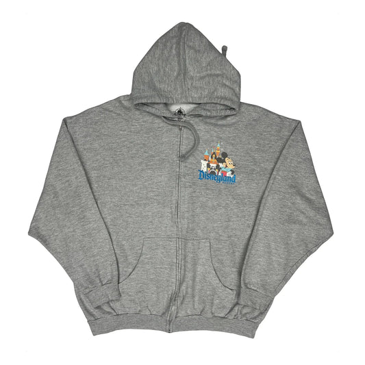 Disneyland Graphic Disney Graphic Hoodie - 2XL Grey Cotton Blend