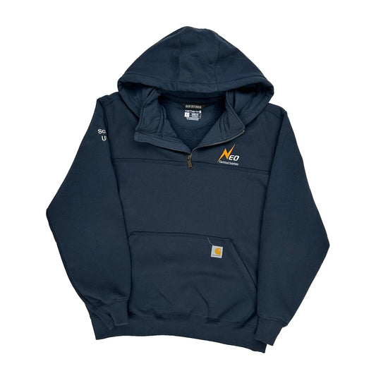 Vintage Rain Defender Carhartt Hoodie - Large Navy Cotton