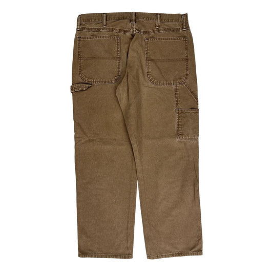 Unbranded Carpenter Trousers - 33W 29L Brown Cotton