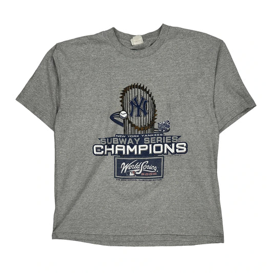 New York Yankees Lee Sport Mlb T-Shirt - XL Grey Cotton